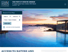 Tablet Screenshot of fourpointssandakan.com